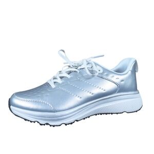Revitalign WalkWell Women Walking Sneakers Size 8.5 Orthotic Metallic Silver